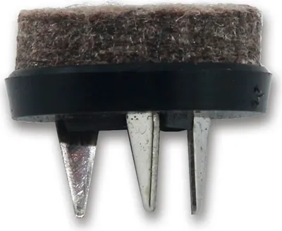 Produktbild von Filzgleiter, Nagelgleiter Möbelgleiter Bodenschoner, rutschfest mit Filzauflage ø25 mm, schwarz