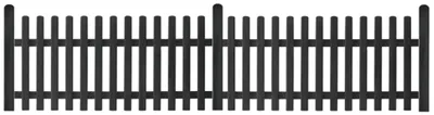 Produktbild von WOODTEX Anthrazit 8x8 cm Zaunbohlenpfosten, Gartenpfosten aus Kiefer, kesseldruckimprägniert, witterungsbeständig, verzugsfrei, passend zu Vorgartenzaun Vigo