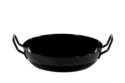 Produktbild von Krüger Servierpfanne 20 cm Stahl emailliert mit großen Griffen / Schlemmerpfanne