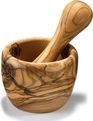 Produktbild von BERARD Mörser mit Stößel, ca. 7 cm rund, Olivenholz