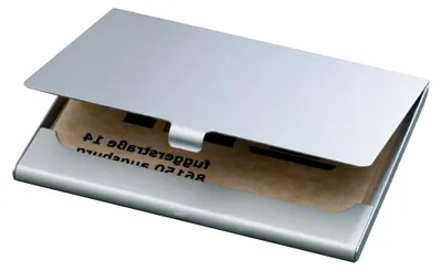 Produktbild von VZ135 Visitenkarten-Etui silber matt, Alu
