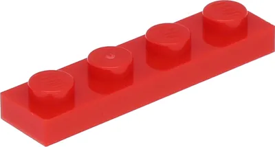Obrázek produktu pro LEGO: 50 Stück Platte 1x4 in Rot