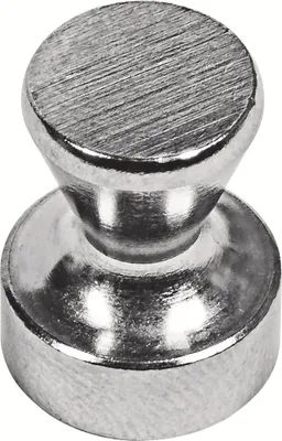 Produktbild von Conmetall Meister Griffmagnet Neodym verchromt Ø12 mm -  Haftkraft 2 kg (2 Stück)
