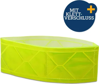 Image de Bande réfléchissante jaune fluo avec velcro