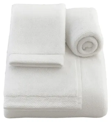 Image de Serviette Hôtel Spa Coton Éponge 520 GSM Éco  10 u. 50x100 (Lavabo ou Mains)  Blancs
