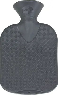 Produktbild von Fashy Wärmflasche glatte Ausführung grau 2L