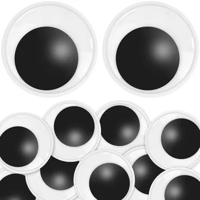 Image de Yeux mobiles autocollants – Idéaux pour les travaux manuels et le scrapbooking – 20 pièces, 50 mm