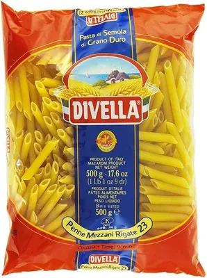 Produktbild von Divella penne mezzani rigate 23 cottura 9 minuti da 500 grammi (082680)