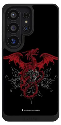 Produktbild von NIVOCASE Handyhülle für Samsung Galaxy S26 Ultra  Hülle NIVOpure Case Schwarz Drache Gothic Rot