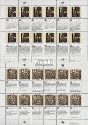 Produktbild von Briefmarken UNO - New York 1992 Mi 640Klb-641Klb Kleinbogen (kompl.Ausg.) gestempelt Menschenrechte