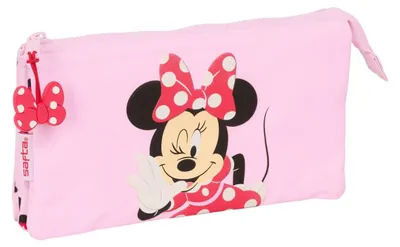 Immagine prodotto di Safta Triplo astuccio per matite Minnie Mouse Rosa Uomo Rosa Taglia Unica