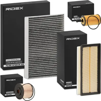 Produktbild von RIDEX Filterset Inspektionspaket Filtersatz für CITROËN C5 III (RD)