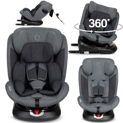 Produktbild von MoMi EMI Drehbarer Kindersitz für Kinder von 40 bis 150 cm, Grau