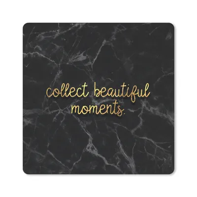 Produktbild von MuchoWow® Mauspad Mousepad Zitate - Sprichwörter - Gold - Marmor 20x20 cm - Mousepads - Maus Mat - Pad - Mausunterlage - Desk Mat - Bureauartikeln