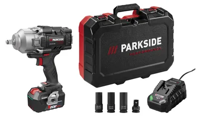 Produktbild von PARKSIDE PERFORMANCE® 20 V Akku-Drehschlagschrauber »PASSP 20-Li C4«, mit Akku und Ladegerät