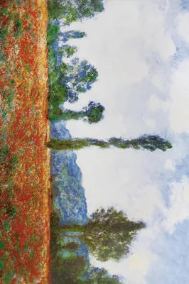Produktbild von Claude Monet Kunstdruck Bild - Mohnblumenfeld In Giverny, 1890 (120 x 180 cm)