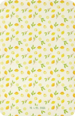 Produktbild von Mr. & Mrs. Panda Tagesdecke Frische Zitronen 100 x 150 cm - Gelb - Geschenk, Zitrone, Wohndecke, Decke, Zitrusfrüchte Muster, Heimdecke, Kuscheldecke, groß