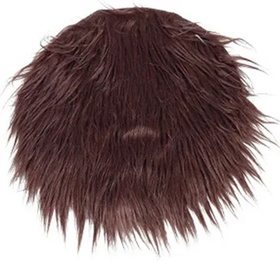 Produktbild von Kunstfell Unterleger Bettvorleger 30cm rund Teppich Matte Zuschnitt Farbwahl, Farbe:braun