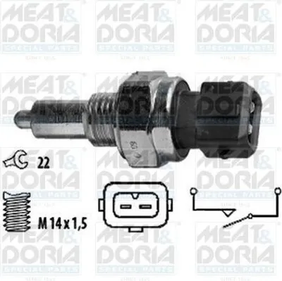 Produktbild von MEAT & DORIA Rückfahrschalter 36003 für AUDI A4 Avant (8ED, B7)