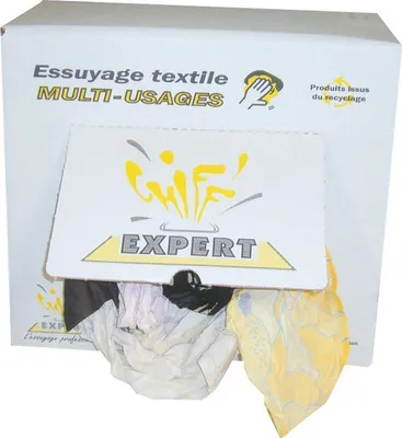 Image de Chiffons Extra Fins Clairs 10kg Absorption Supérieure, Sans Peluches - Générique