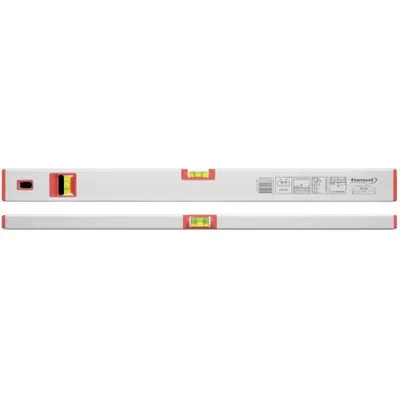 Produktbild von FORMAT Leichtmetall-Wasserwaage 100 cm, Länge:60 cm, Genauigkeit:0,5 mm