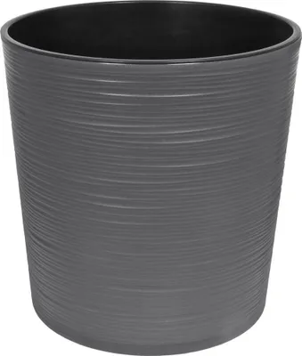 Produktbild von Blumentopf LAMELA Blumentopf MALWA DLUTO - gezahnt, Durchmesser 30cm, Höhe 30,5cm, Graphit