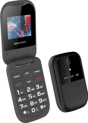 Produktbild von 4G Seniorenhandy Dual SIM Flip Button (Schwarz, Rot)