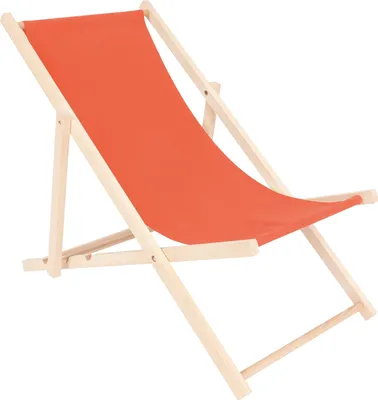 Produktbild von spec-wood Liege - Liegestuhl klappbar - Holzliegestuhl - RelaxLiege - Camping Stuhl - GartenLiege - wetterfest SonnenLiege - klappbar 119 cm x 58 cm  - Klappstuhl Holz, Farbe Orange