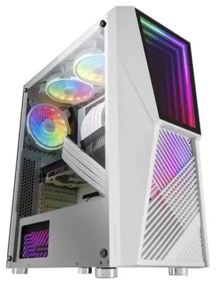 Produktbild von Mars Gaming MC777W, PC, Weiß, ATX, micro ATX, Mini-ITX, Blau, Grün, Rot, 15,8 cm, 31,8 cm