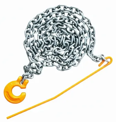 Produktbild von Forstkette GK8 mit Durchstecknadel – 8 mm – 5 m – EN 818-2 – Zugkraft 4000 daN – verzinkt