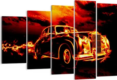 Produktbild von Bild auf Leinwand - Leinwandbild - Vögel Brücke Gebäude Auto - 150x100cm - Wand Bild - Wanddeko - Leinwanddruck - Bilder - Kunstdruck - Wanddekoration - Leinwand bilder - Wandkunst - EG150x100-2130