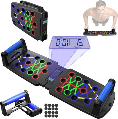 Productafbeelding van Push-up board, 14-in-1, verstelbaar, multifunctioneel, met handgrepen, voor krachttraining