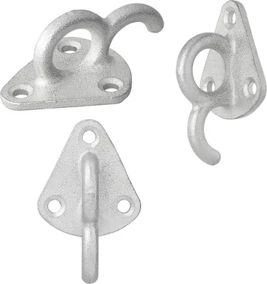 Produktbild von 20 x Planenhaken mit Öse 70 x 45 mm Anhänger Netz Anhängernetz Haken Zurröse