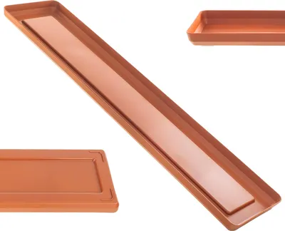 Obrázek produktu pro Stojan na květináč KADAX, 53 cm, obdélníková cihlová plastová mísa