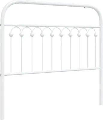 Produktbild von vidaXL Ersatz-Kopfteil Metall Weiß 107 cm