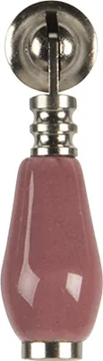 Obrázek produktu pro Klika na dveře Clayre & Eef 2x6 cm Růžová keramika