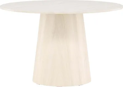 Produktbild von FURNLUX Dining Table Lanzo Beige 120cm / Hauptfarbe: Beige / Abmessungen: 120 x 120 x 75 cm