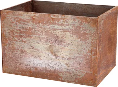 Produktbild von Moderner Pflanz Kübel Gefäß Hochbeet Edel Rost Rostig Corten Stahl eckig 60x40cm