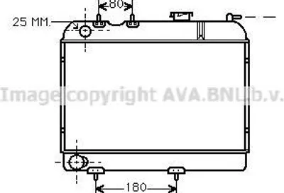 Produktbild von PRASCO RT2006 Kühler Wasserkühler Motorkühler für RENAULT 4 (112) 4 Kasten (R21, R23) 6 Schrägheck