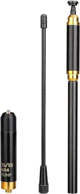 Immagine prodotto di Retevis HA04 Antenna ricetrasmittente Antenna telescopica SMA F-UV a doppia banda con 144/430 MHz per walkie talkie Retevis H777 RT29 RT5R (1 confezione)