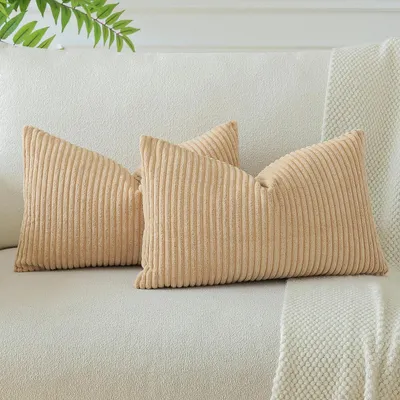 Immagine prodotto di Set di 2 federe per cuscini, 40x60 cm, color ocra