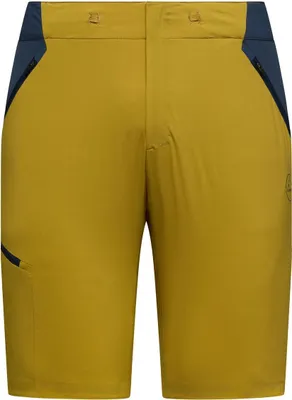 Monument Shorts von La Sportiva in gelb mit blauen Akzenten; geeignet für Herren.
