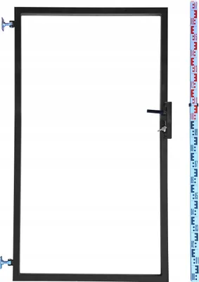 Produktbild von Gartentor - Rahmen für Zaunlatten und Paneele 170 cm Schwarz RAL9005 | Zaunlatten RAMA