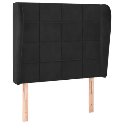Immagine prodotto di vidaXL Testiera con orecchie Nero 83x23x118/128 cm Velluto