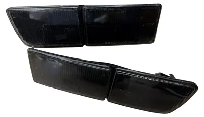 Für VW Golf 3 III 91-99 Lange Blende Doppelblende Blinker Schwarz LINKS RECHTS in der Farbe Schwarz von Goingfast