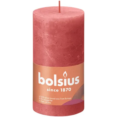 Produktbild von Bolsius Rustic Blank Kerze 13X6,8 cm Blossom Pink