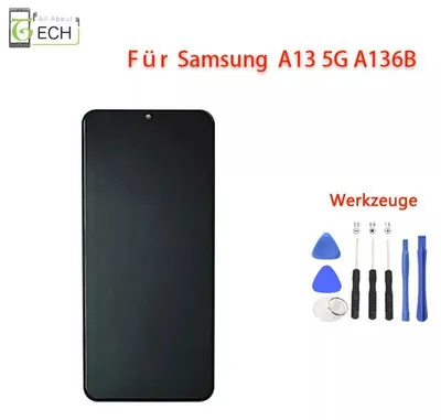 Produktbild von Für Samsung Galaxy A13 5G A136B LCD Display mit Rahmen Touch Screen Bildschirm