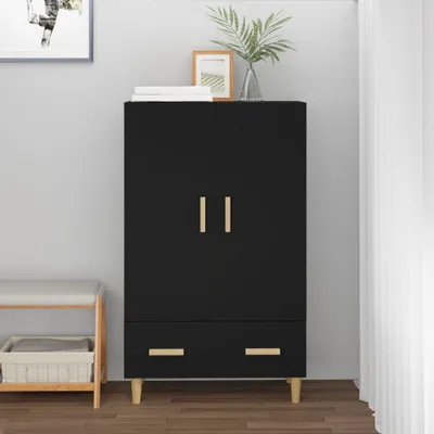 Produktbild von vidaXL Highboard Schwarz 70x31x115 cm Holzwerkstoff