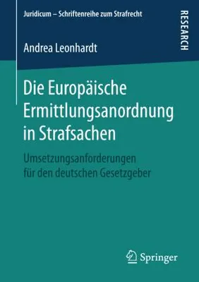 Obrázok produktu pre Die Europäische Ermittlungsanordnung in Strafsachen