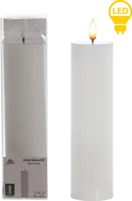 Zdjęcie produktu dla Idalia Świeca Led Walec 5X5X21 Cm